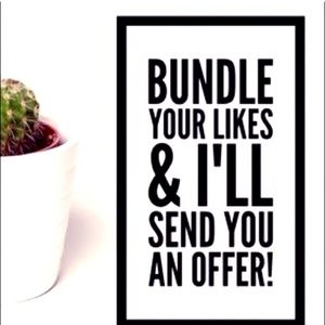 BUNDLE YOUR LIKES & I'LL SEND YOU AN OFFER
